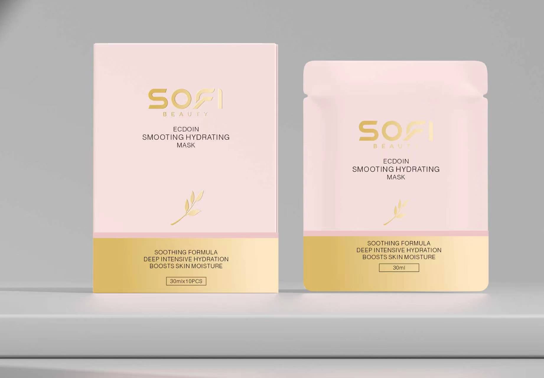 SOFI BEAUTY - Ecdoin Soothing Hydrating Face Mask 30 ml*10 шт